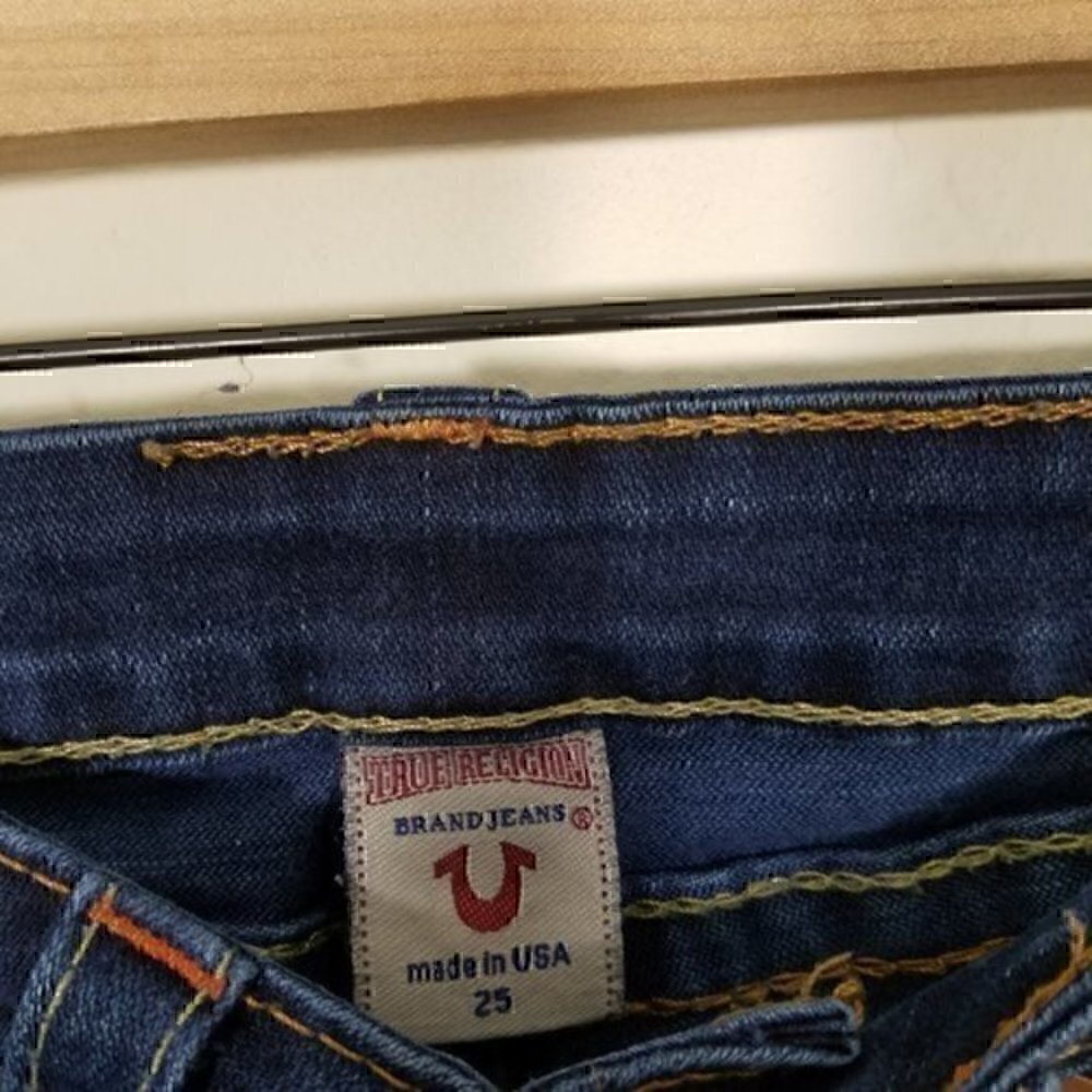 True Religion Billy Crop Stretch Jeans Size 25 - Picture 4 of 7